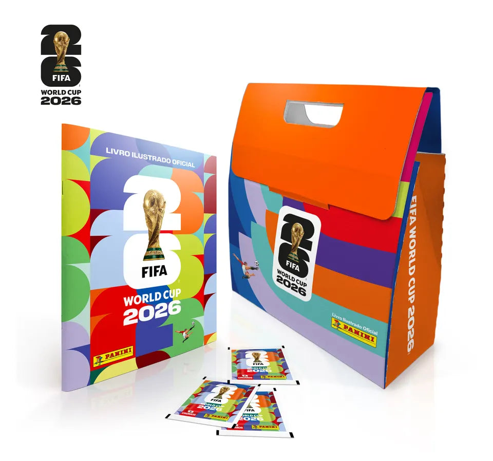 BOX Sacola - Álbum Capa Cartão + 30 Envelopes - FIFA WORLD CUP 2026™️