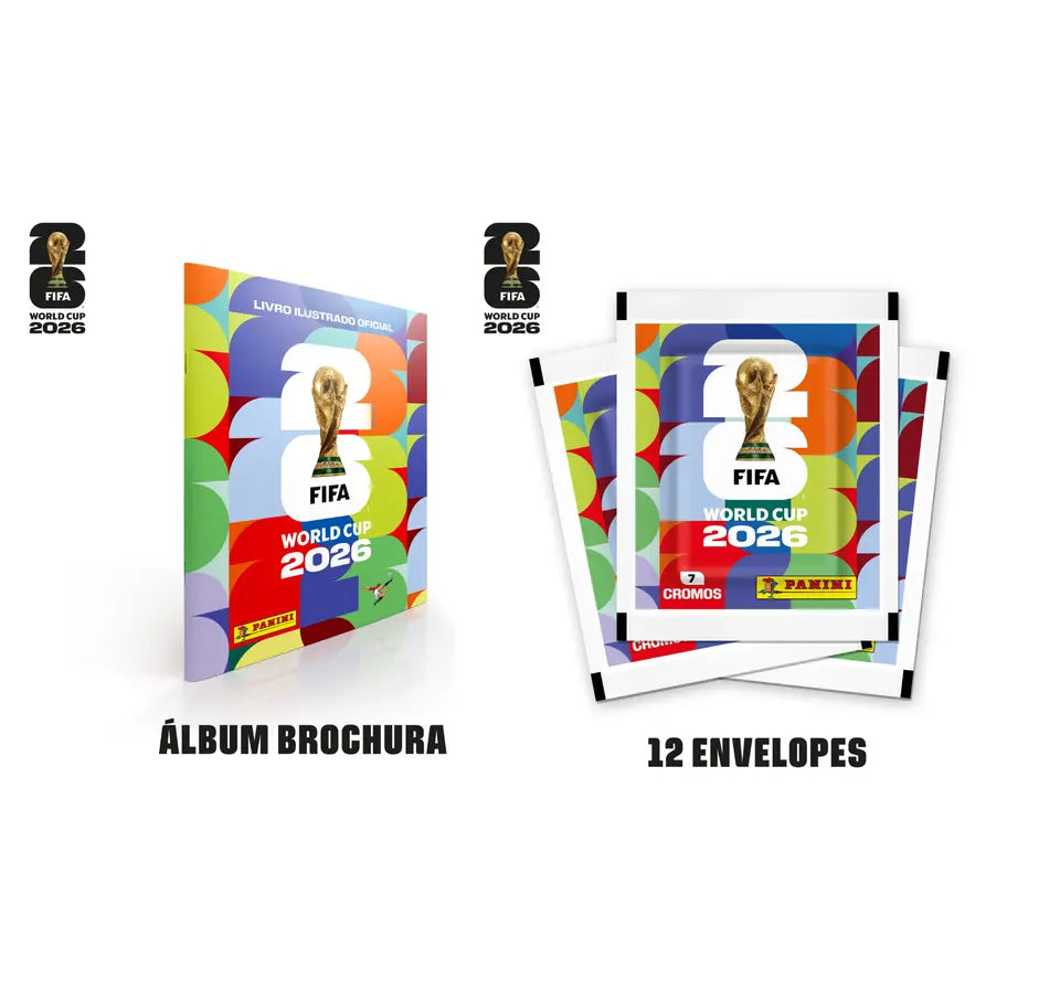 Copa Do Mundo 2026 - Álbum Capa Cartão + 12 Envelopes -FIFA WORLD CUP 2026™️